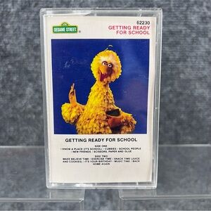 Sesame Street Getting Ready For School (1981) Audio Cassette Tape #62230